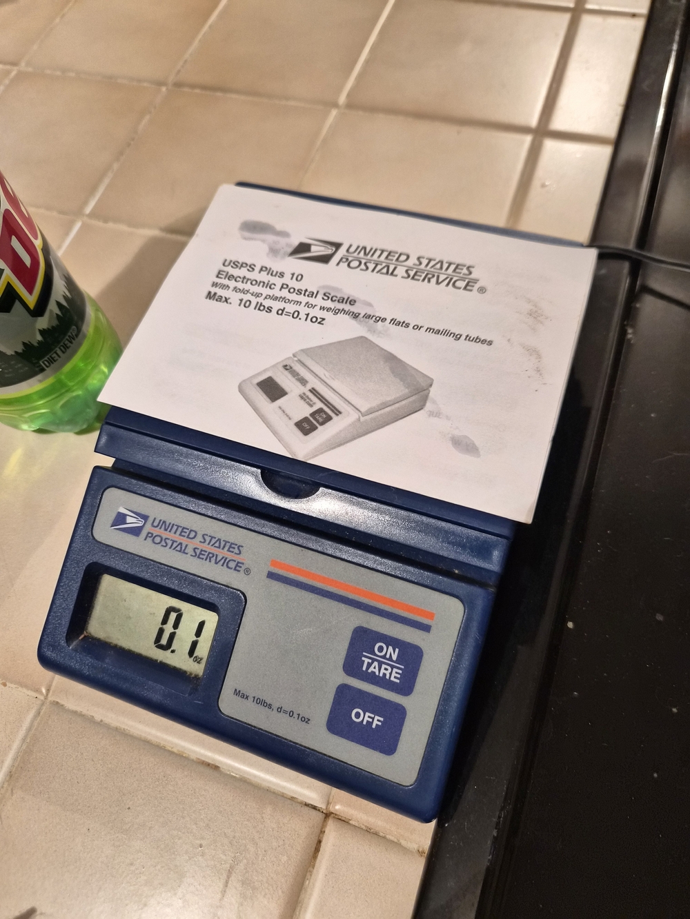 USPS Blue Electronic Postal Scale - Blue